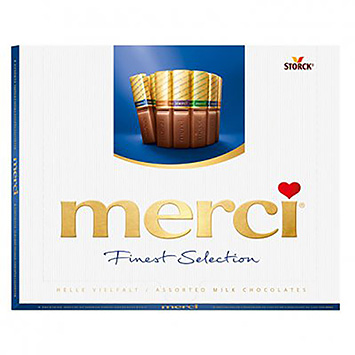 Coffret Chocolat Au Lait Finest Selection Bleu Merci 250Gr