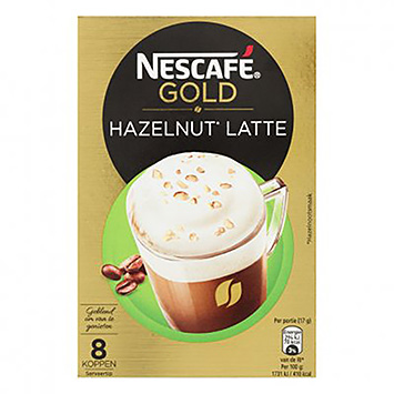 Nescafé Latte aux noisettes d'or 8 tasses 136g