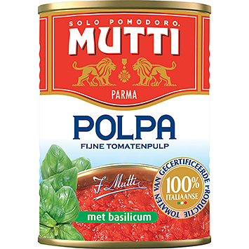 Mutti Polpa met basilicum 425ml