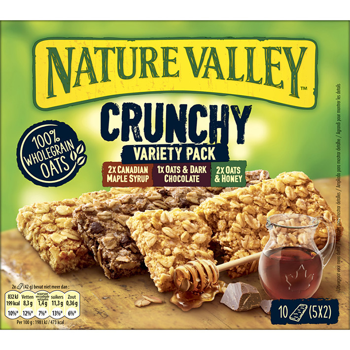 Nature Valley - Barres de Céréales Crunchy Avoine & Miel - Boite