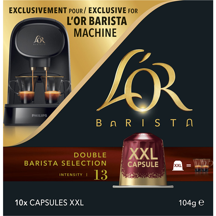 L'Or Café Capsules Barista Double Ristretto x10 104g - DISCOUNT