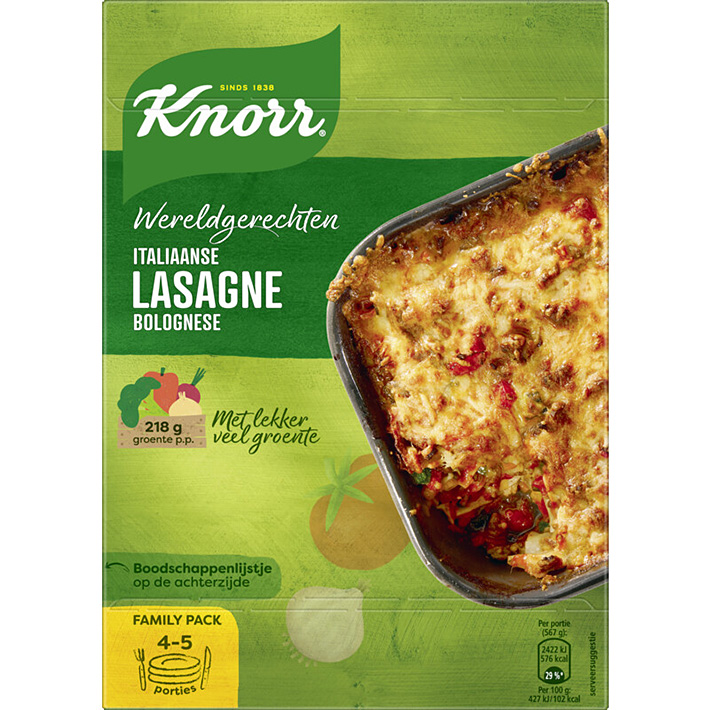 Knorr World dishes Italian lasagne 365g - Holland Supermarket